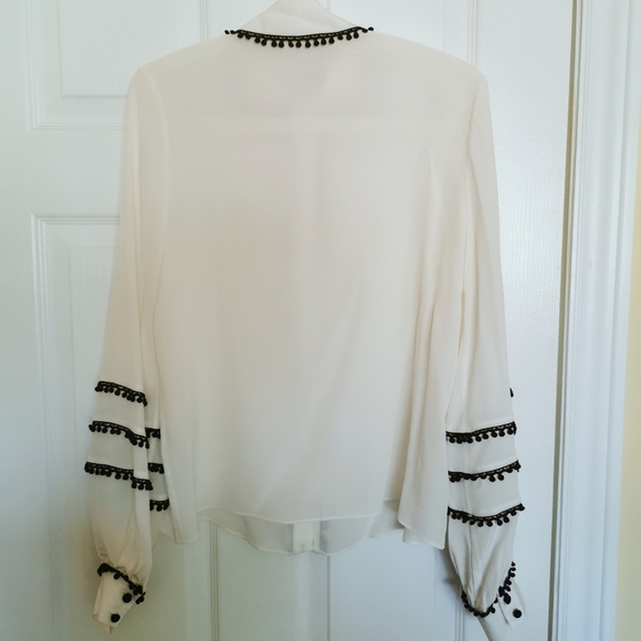 Silk lantern sleeve shirt - Picture 7 of 8